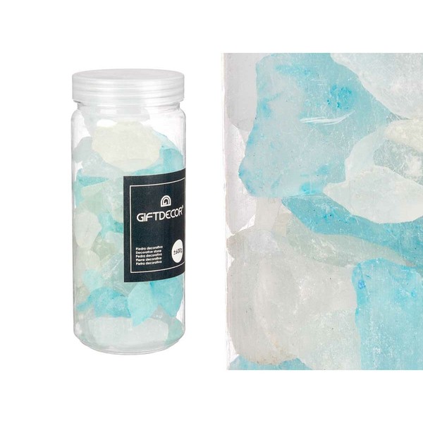 Dekoratyviniai akmenys Gift Decor Mėlyna Žalia Purpurinė Rožinė 600 g (12 vnt.)