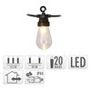 LED bumbu vītne Party Lighting Vintage Silts balts 12,5 m