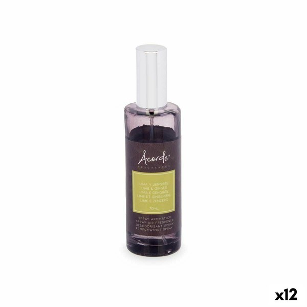 Ilmanraikastinsuihke Acorde Lime väri Inkivääri 70 ml (12 osaa)