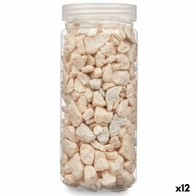 Dekoratyviniai akmenys Gift Decor Kreminė 10 - 20 mm 700 g 6,5 x 15,5 x 6,5 cm 6,2 x 15,3 x 6,2 cm 6,5 x 15,8 x 6,5 cm (12 vnt.)