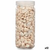 Dekoratyviniai akmenys Gift Decor Kreminė 10 - 20 mm 700 g 6,5 x 15,5 x 6,5 cm 6,2 x 15,3 x 6,2 cm 6,5 x 15,8 x 6,5 cm (12 vnt.)