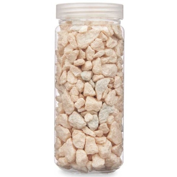 Decorative Stones Gift Decor Cream 10 - 20 mm 700 g 6,5 x 15,5 x 6,5 cm 6,2 x 15,3 x 6,2 cm 6,5 x 15,8 x 6,5 cm (12 Units)