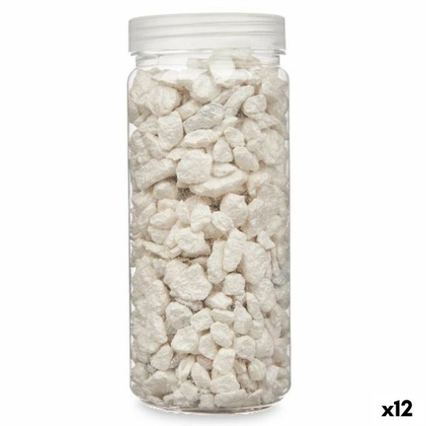 Decorative Stones Gift Decor White 10 - 20 mm 700 g 6,2 x 15,3 x 6,2 cm 6,5 x 15,8 x 6,5 cm (12 Units)