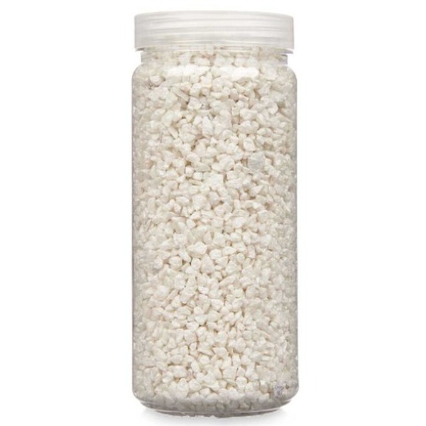 Koristeelliset kivet Gift Decor Valkoinen 2 - 5 mm 700 g 6,5 x 15,5 x 6,5 cm 6,2 x 15,3 x 6,2 cm 6,5 x 15,8 x 6,5 cm (12 osaa)