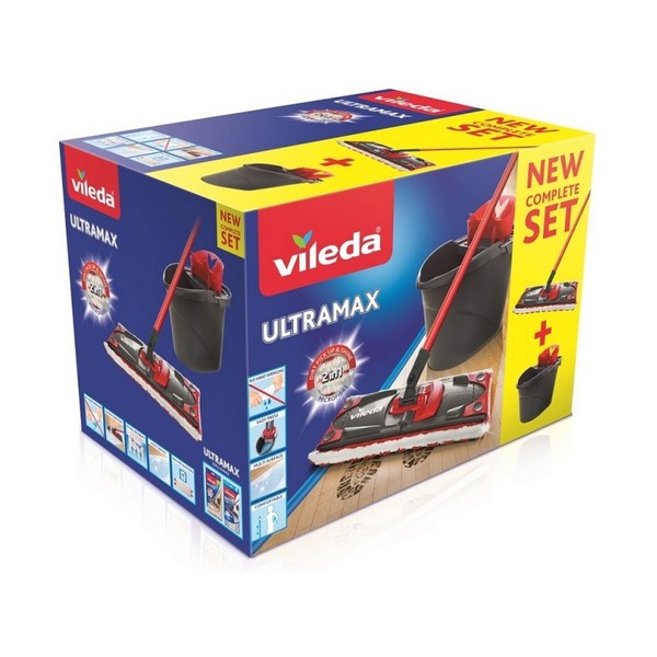 Moppi kaksoistoimintosankolla Vileda Ultramax Mikrokuitu