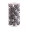 Eglītes rotājumi Sudrabains Plastmasa 5 x 5 x 5 cm (30 gb.)