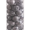Christmas Baubles Silver Plastic 5 x 5 x 5 cm (30 Units)