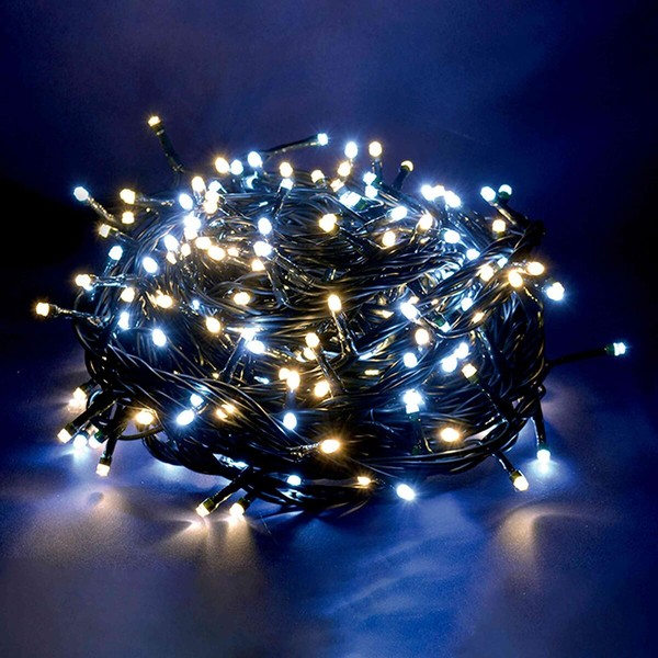 Wreath of LED Lights 3,6 W White Soft green 15 m 19,5 X 13 X 9,5 CM