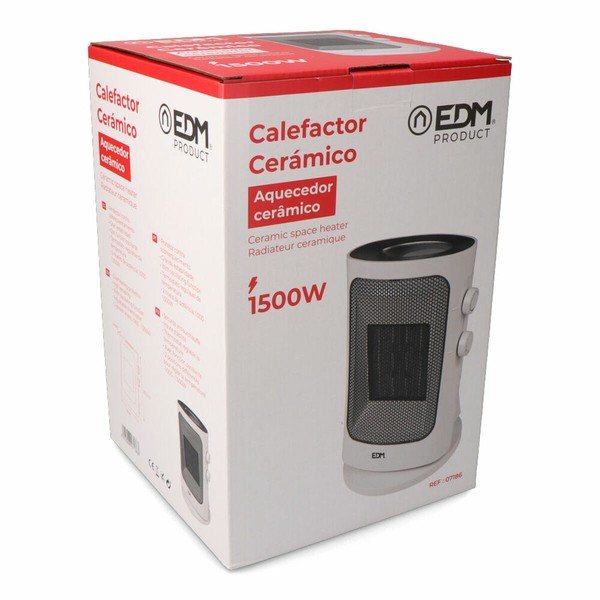 Verticale verwarming EDM 07186 Pelēks 1000 - 1500 W Svārstības leņķis