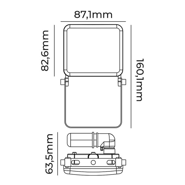 Prožektoru projektors EDM 70417 Frameless Melns F 10 W 760 Lm (6000 K)