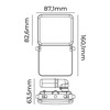 Užtvindanti šviesa / projektoriaus šviesa EDM 70417 Frameless Juoda F 10 W 760 Lm (6000 K)