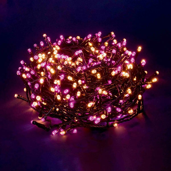 LED žibintų vainikas 6 W Rožinė Šiltai balta 50 m 25 X 20 X 18 CM