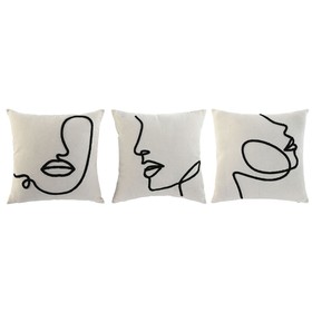 Подушка Home ESPRIT Натуральный 45 x 15 x 45 cm (3 штук)