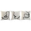 Tyyny Home ESPRIT Luonnollinen 45 x 15 x 45 cm (3 osaa)