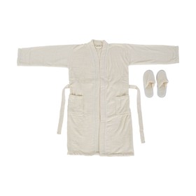Халат Home ESPRIT Кремовый Женщина 400 g /m²