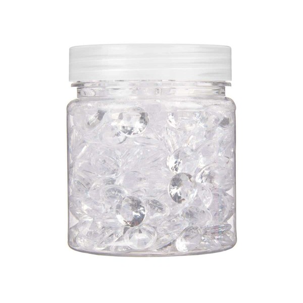 Decorative Stones Gift Decor Transparent Plastic 6,5 x 8 x 6,5 cm Diamond 150 g (16 Units)