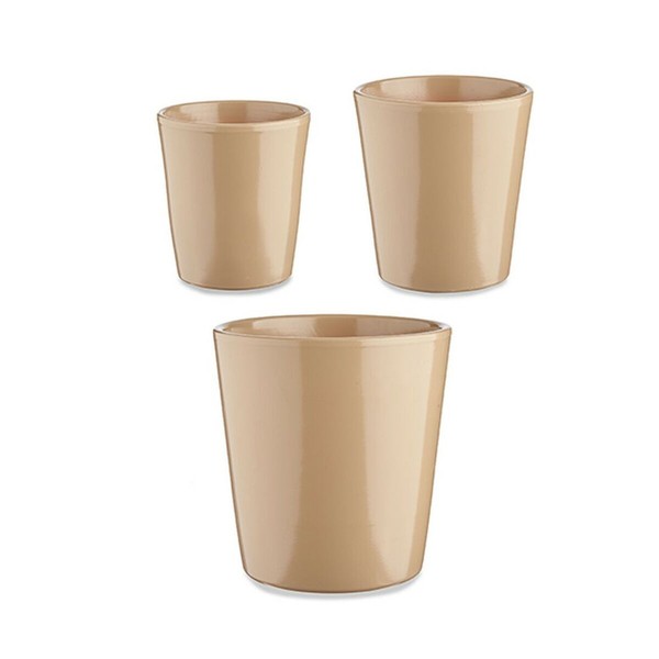 Katlu komplekts Ibergarden Bēšs Māls Cónica Ø 14 cm Ø 22 cm Ø 17 cm 22 x 21 x 22 cm 3 Daudzums