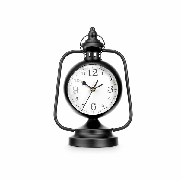 Table clock Gift Decor Black Lamp 4 Units