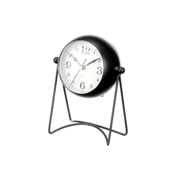 Table clock Gift Decor Black (4 Units)
