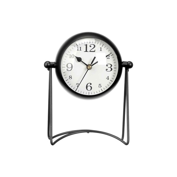 Table clock Gift Decor Black (4 Units)