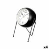 Table clock Gift Decor Black (4 Units)