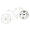 Table clock Gift Decor White Bicycle (4 Units)