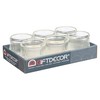 Candleholder Gift Decor Transparent Crystal 9 x 9,5 x 9 cm Stripes (12 Units)