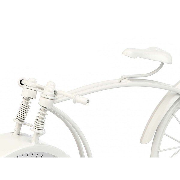 Table clock Gift Decor White Bicycle (4 Units)