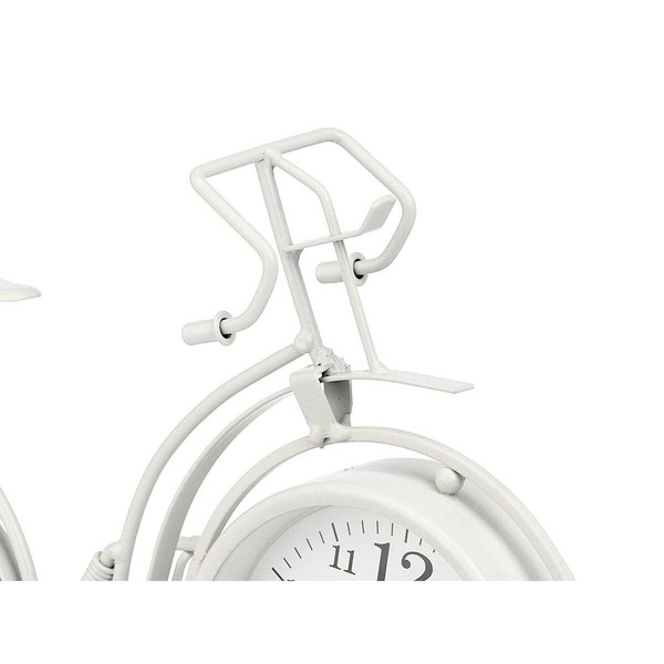 Table clock Gift Decor White Bicycle (4 Units)