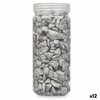 Decorative Stones Gift Decor Silver 10 - 20 mm 700 g 6,2 x 15,3 x 6,2 cm 6,5 x 15,8 x 6,5 cm (12 Units)