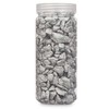 Koristeelliset kivet Gift Decor Hopeinen 10 - 20 mm 700 g 6,2 x 15,3 x 6,2 cm 6,5 x 15,8 x 6,5 cm (12 osaa)