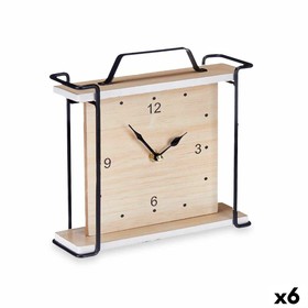 Настольные часы Gift Decor Чёрный Деревянный (6 штук)
