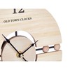 Table clock Gift Decor Black Wood Balls (6 Units)