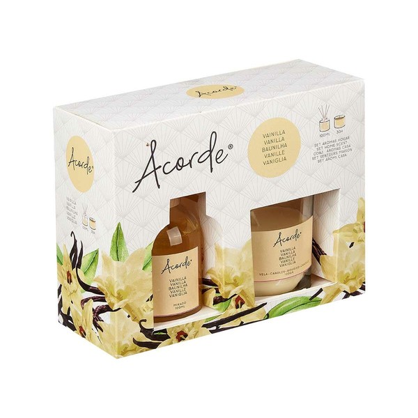 Sarja huonetuoksuja Acorde Vanilja 100 ml (6 osaa)