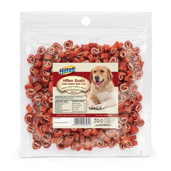 Dog Snack Hilton Sushi Rolls Fish Cod Rabbit 500 g