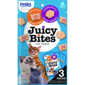 Snack for Cats Inaba Juicy Bites Kana Kala Merenelävät Rapu 3 x 11,3 g