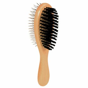 Dog Brush Trixie Brown Black Cat Double