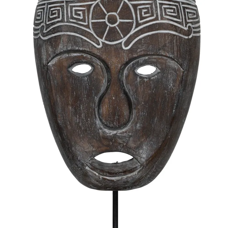 Dekoratīvās figūriņas Brūns Maska 24 x 12 x 46 cm