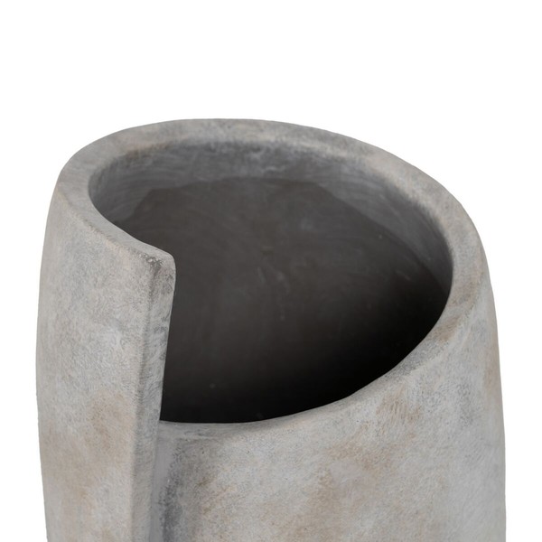 Maljakko Harmaa Sementti Kasvot 21 x 18 x 32,5 cm