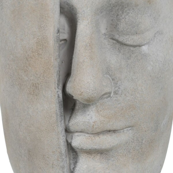 Maljakko Harmaa Sementti Kasvot 21 x 18 x 32,5 cm