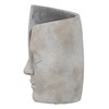 Maljakko Harmaa Sementti Kasvot 21 x 18 x 32,5 cm