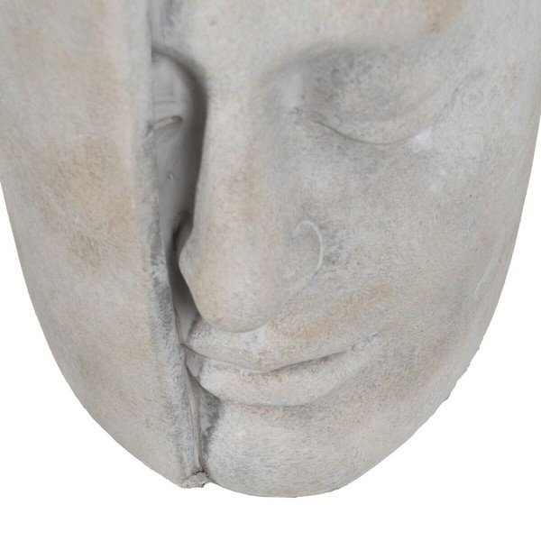 Maljakko Harmaa Sementti Kasvot 21 x 18 x 32,5 cm