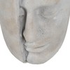 Maljakko Harmaa Sementti Kasvot 21 x 18 x 32,5 cm
