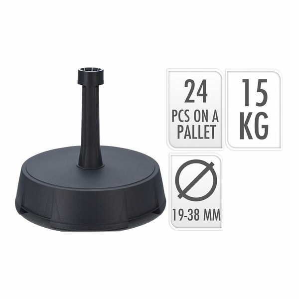 Rantavarjon alusta 15 kg Antrasiitinharmaa