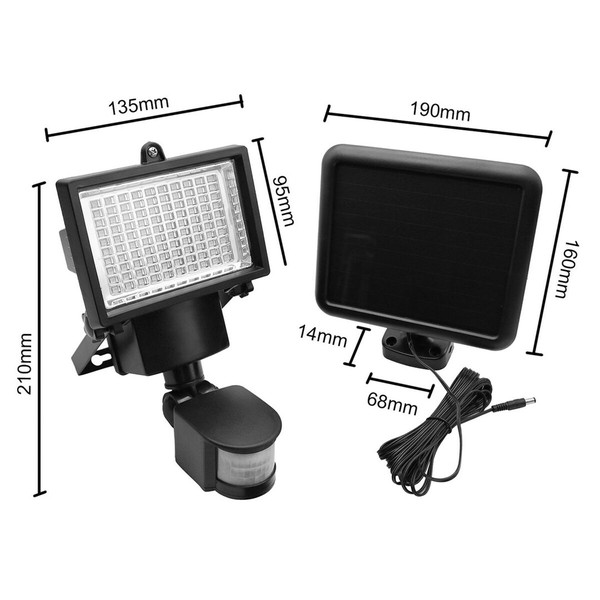 Solārā lampa MacLean MCE442 Melns