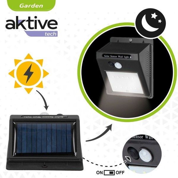 LED lemputė su judesio jutikliu Aktive Plastmasinis 9 x 12 x 5 cm (6 vnt.)