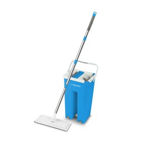 Mop with Bucket Esperanza EHS004 Mėlyna Balta Mikro audinys