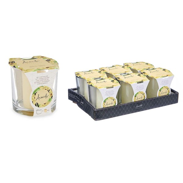 Scented Candle Acorde Vanilla Glass (6 Units)