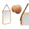 Hanging mirror Gift Decor Natūralus Stačiakampis 34 x 41,5 x 1,5 cm (6 vnt.)