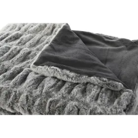 Antklodė Home ESPRIT Pilka 130 x 170 x 2 cm